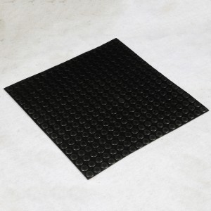 ラウンドドットヘビーデューティーウイングラバータイル安定性の高いゴム製の安定した床マット